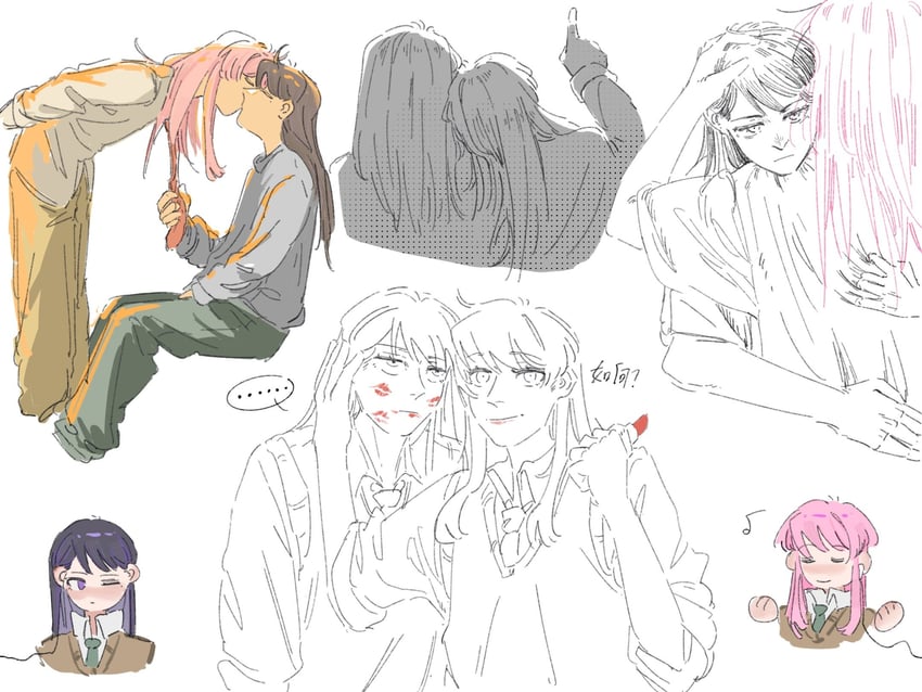chihaya anon and shiina taki (bang dream! and 1 more) drawn by duck_duck