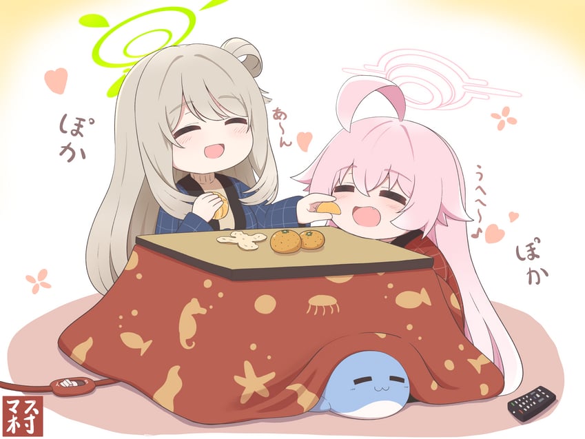 hoshino and nonomi (blue archive) drawn by master_m_489