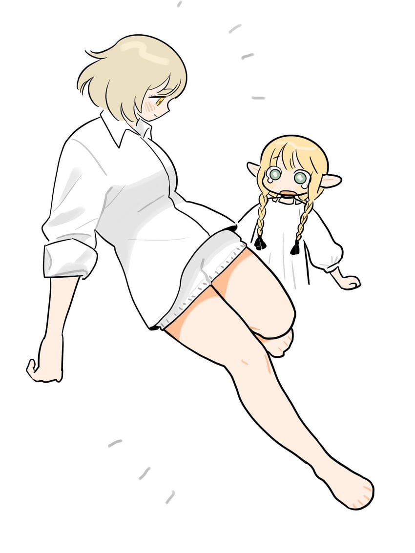 marcille donato and falin touden (dungeon meshi) drawn by frs2