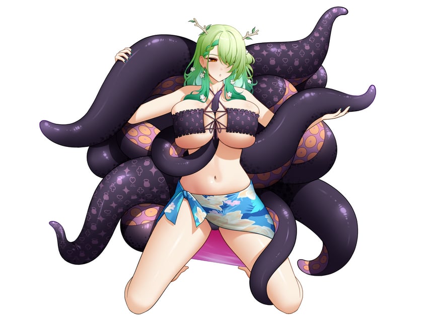 ninomae ina'nis and ceres fauna (hololive and 1 more) drawn by drey525