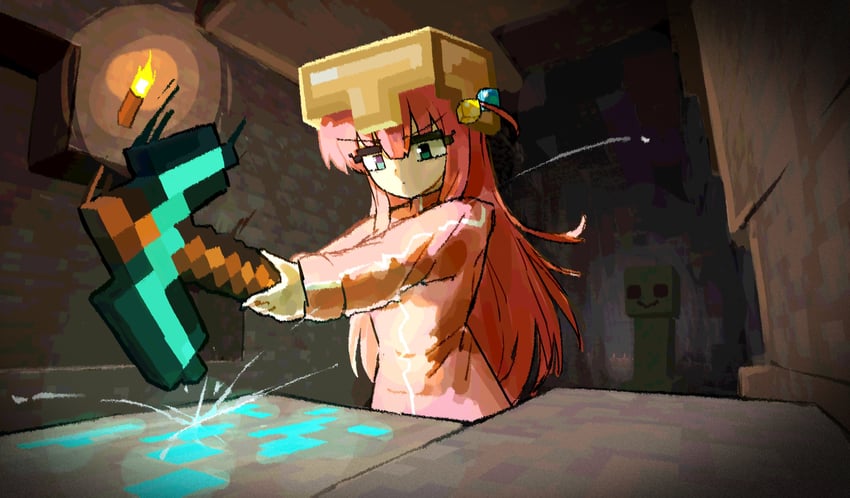 gotoh hitori and creeper (bocchi the rock! and 1 more) drawn by dragonostic