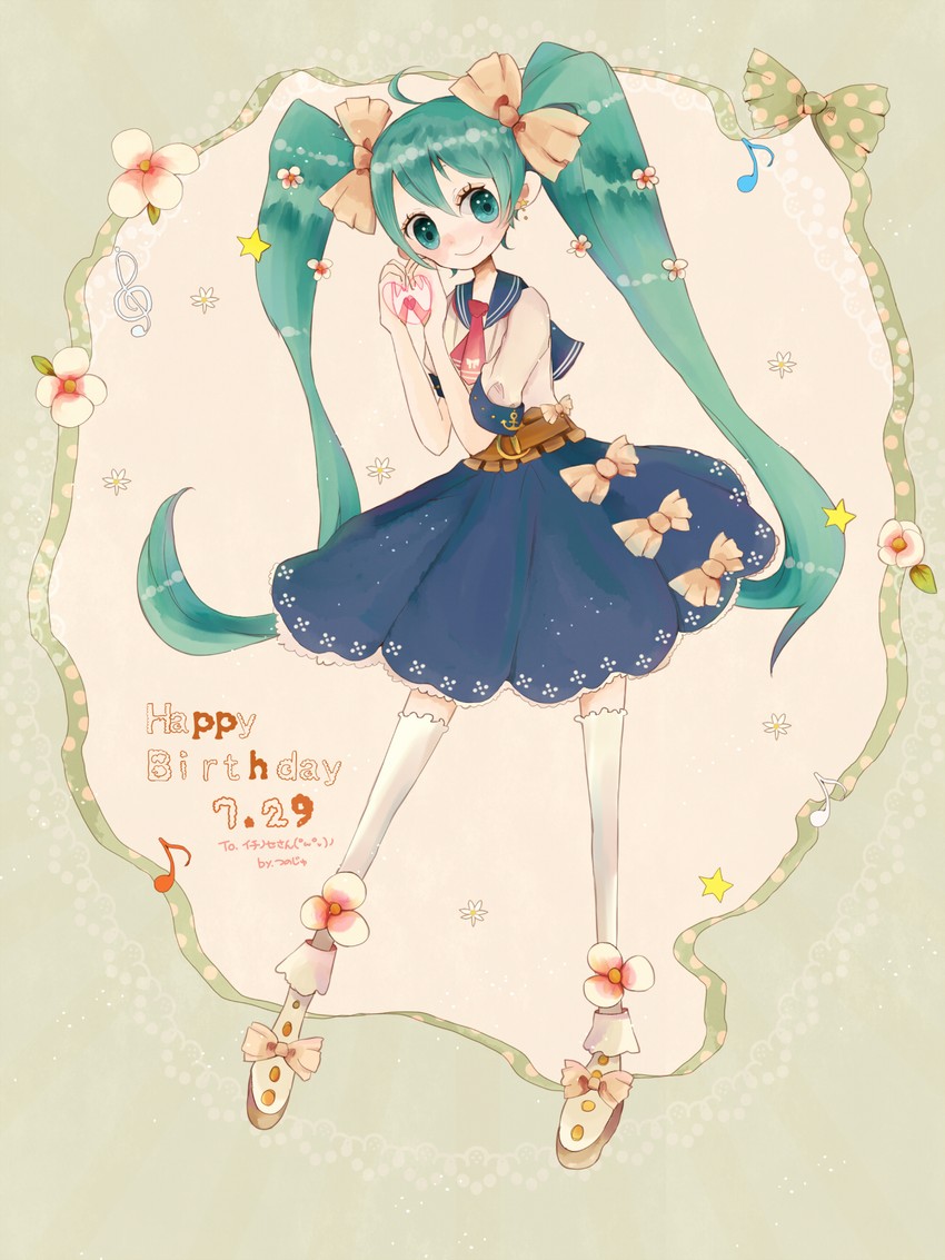 hatsune miku (vocaloid) drawn by tsunoju