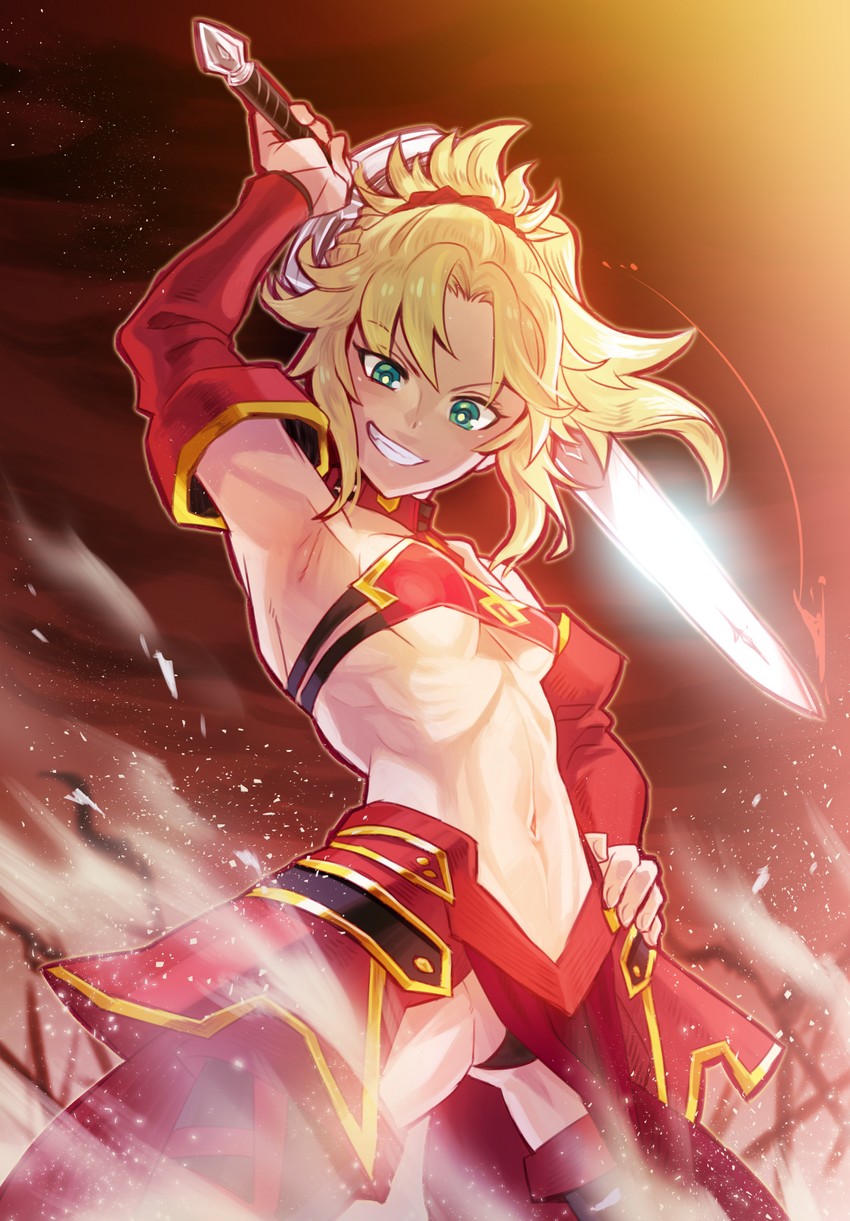mordred (fate and 2 more) drawn by usagineko