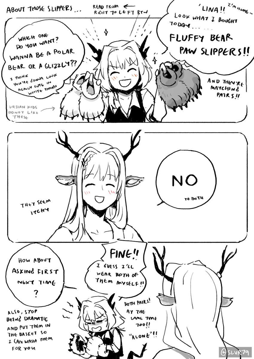 talulah and alina (arknights) drawn by silverxp