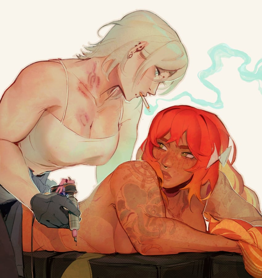 ishmael and faust (project moon and 1 more) drawn by 2400db