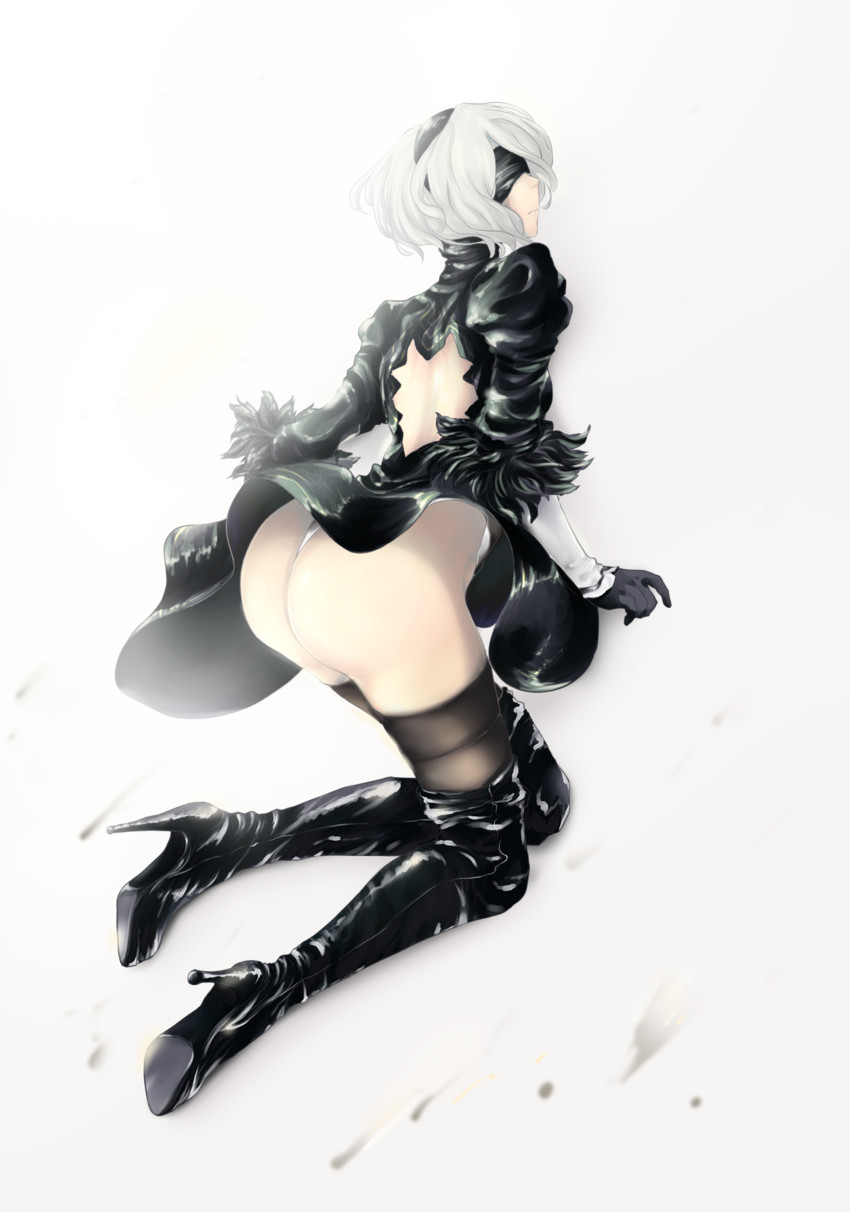 2b (nier and 1 more) drawn by rui_maru