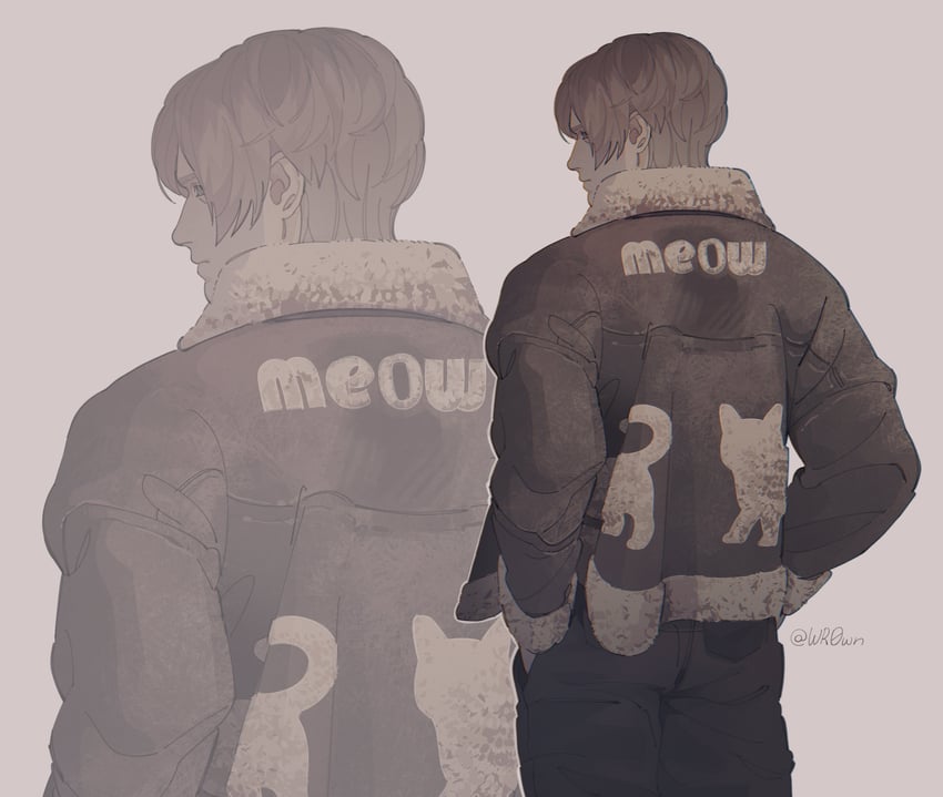 leon s. kennedy (resident evil and 1 more) drawn by wr0wn