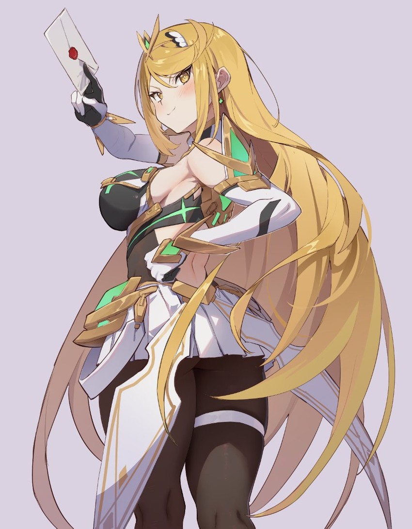 mythra (xenoblade chronicles and 2 more) drawn by seinen