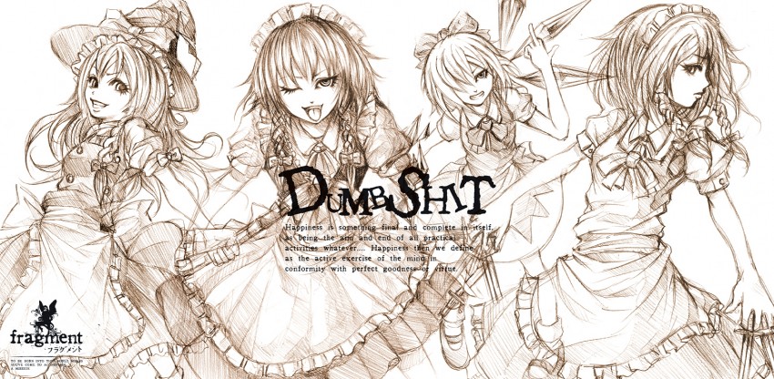 kirisame marisa, izayoi sakuya, and cirno (touhou) drawn by project.c.k.