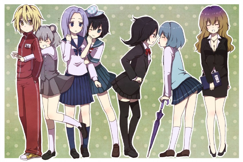tatara kogasa, nazrin, hijiri byakuren, houjuu nue, toramaru shou, and 2 more (touhou and 1 more) drawn by satoimoya