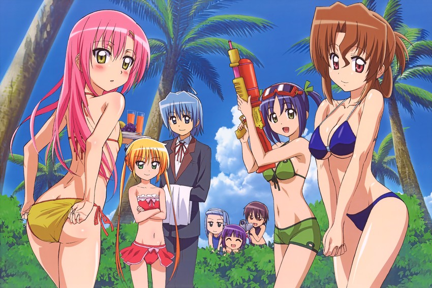 katsura hinagiku, sanzen'in nagi, maria, ayasaki hayate, nishizawa ayumu, and 3 more (hayate no gotoku!)