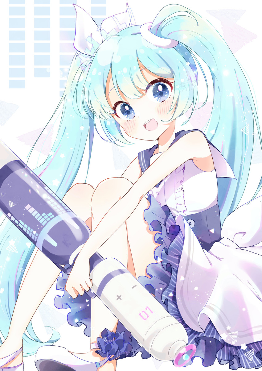 hatsune miku (blue archive and 1 more) drawn by aobahosino