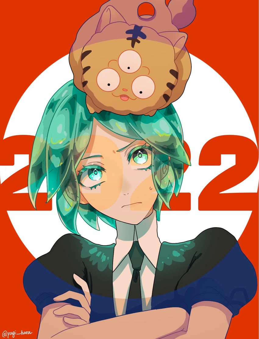 phosphophyllite, tsuki jin, and shiro (houseki no kuni) drawn by yagi_hara