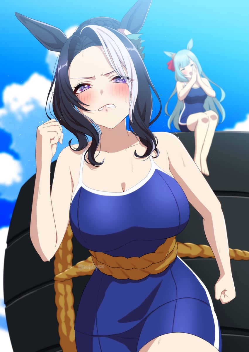 mejiro ardan and mejiro ramonu (umamusume) drawn by matuda_(matudayazo)