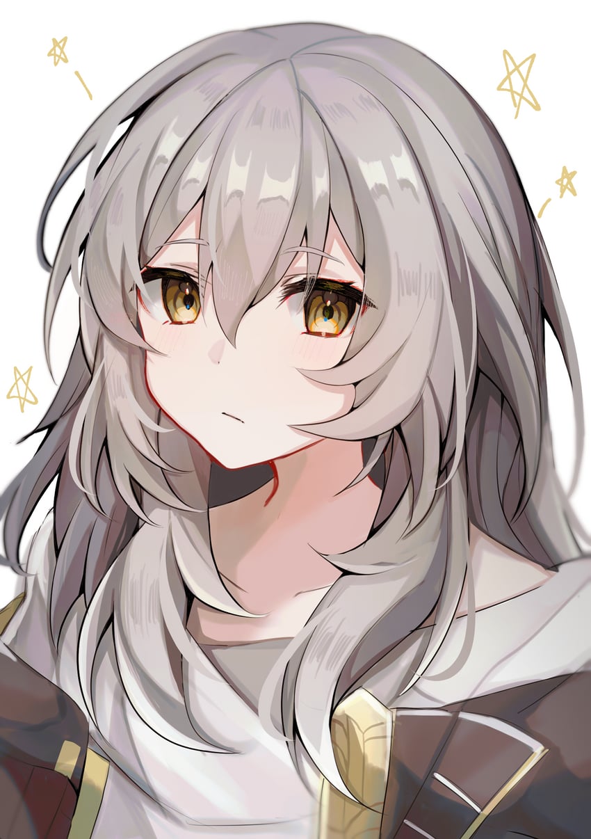 trailblazer and stelle (honkai and 1 more) drawn by nekomiya_mint