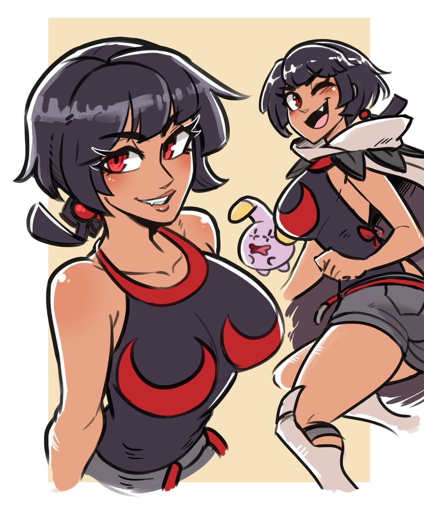 zinnia and whismur (pokemon and 1 more) drawn by scruffyturtles