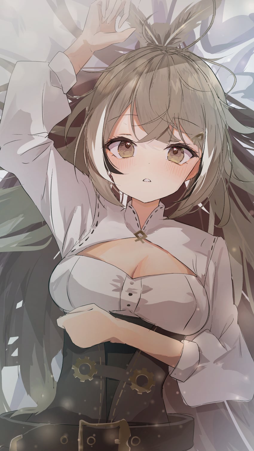 nanashi mumei (hololive and 1 more) drawn by inaba_reito