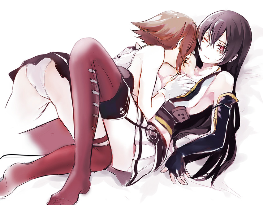nagato and mutsu (kantai collection) drawn by mitsu_(tendou_itsuki)