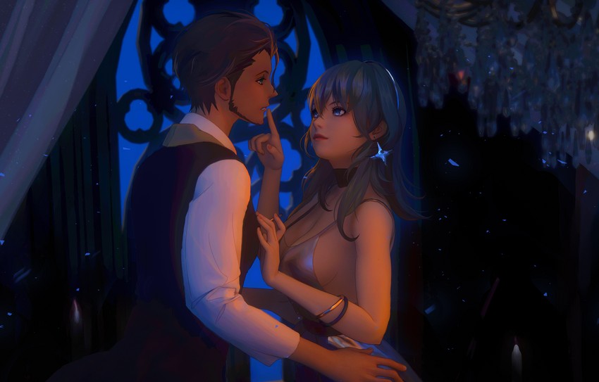 female byleth and claude von riegan (fire emblem and 1 more) drawn by irisl