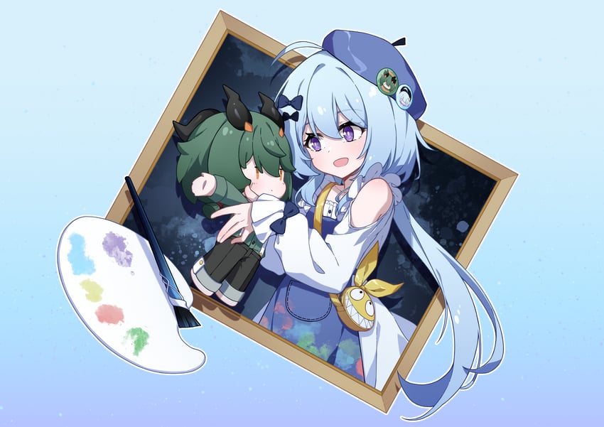 griseo and kosma (honkai and 1 more) drawn by luolijizhengyi199