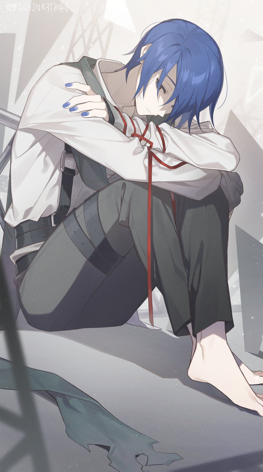 kaito and 25-ji kaito (vocaloid and 1 more) drawn by 1c3ink3tk4n