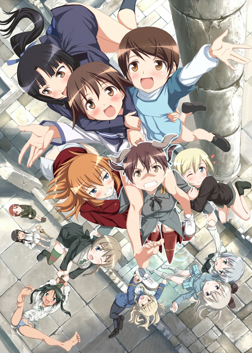 sanya v. litvyak, eila ilmatar juutilainen, miyafuji yoshika, erica hartmann, gertrud barkhorn, and 8 more (world witches series and 1 more) drawn by hi-ho-