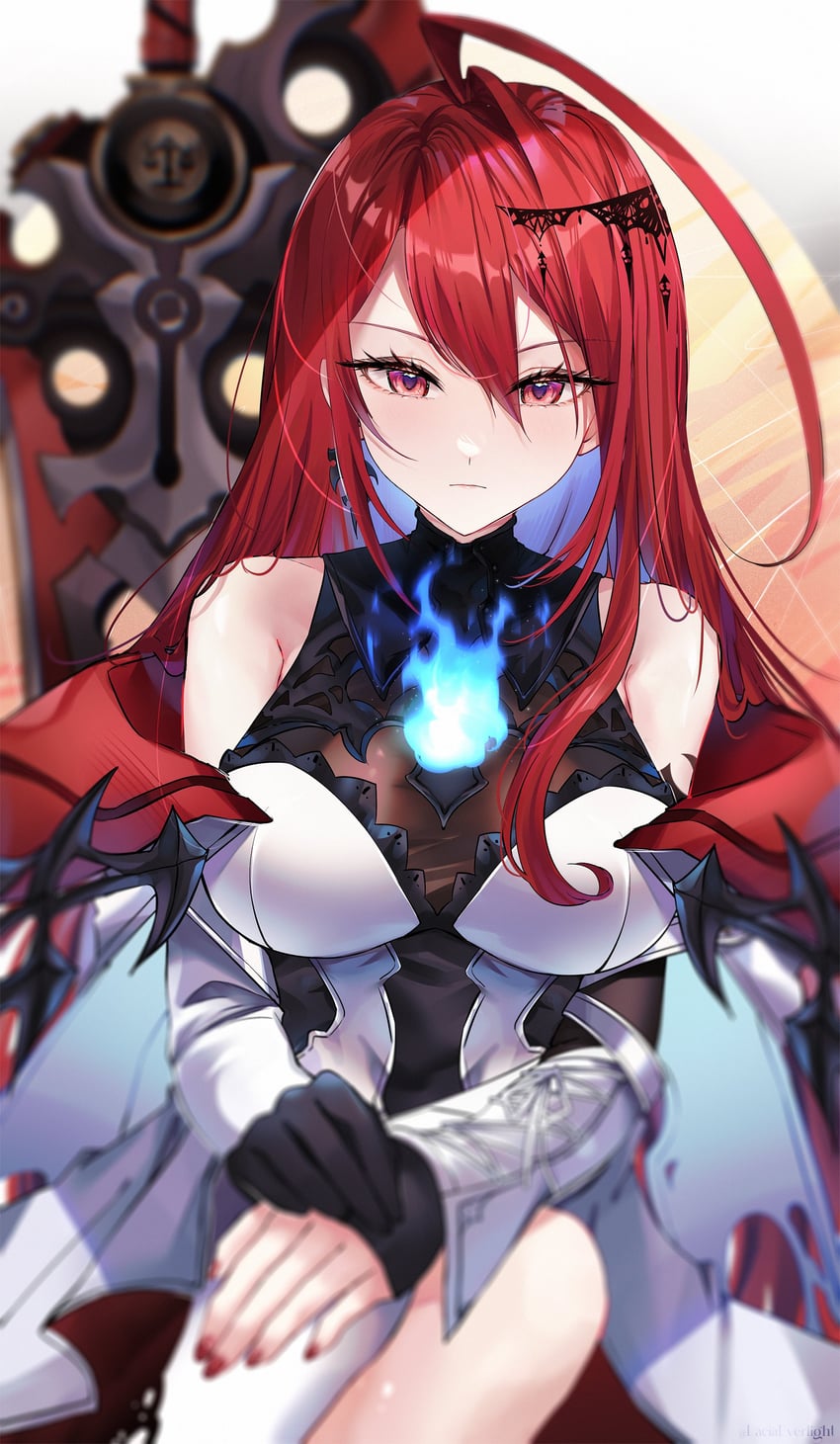 elizabeth rose bloodflame (hololive and 1 more) drawn by lacia_everlight