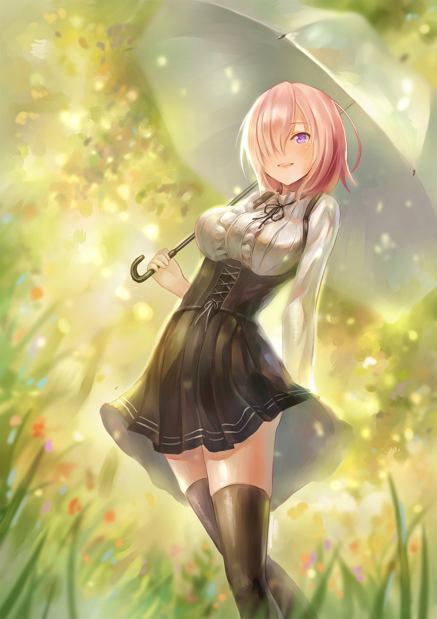 mash kyrielight (fate and 1 more) drawn by yahiro_(heartseek000)