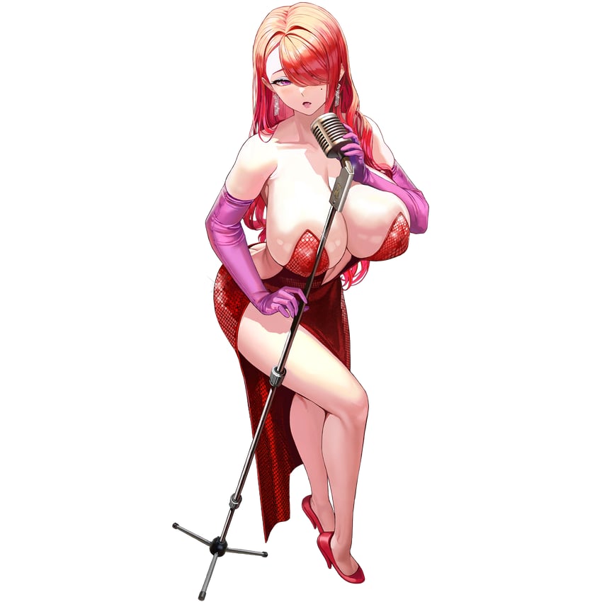 hongryeon and jessica rabbit (last origin) drawn by taesi