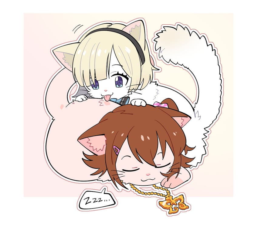 kasuga mirai and okuzora kohaku (idolmaster and 2 more) drawn by millcookie_pro