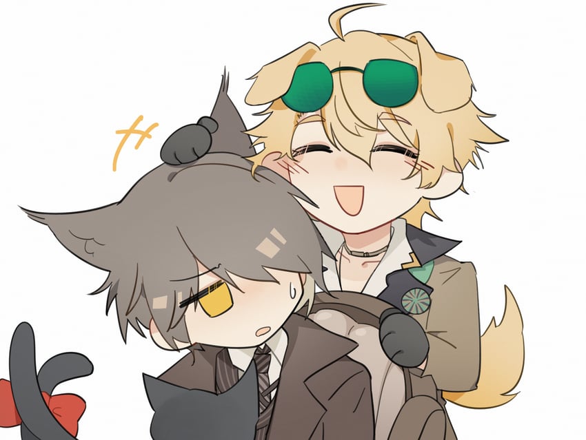 tequila, miss christine, and phantom (arknights and 1 more) drawn by madaikiteiru