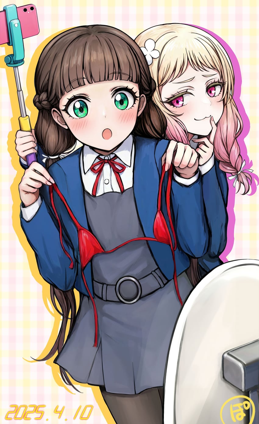 onitsuka natsumi and sakurakoji kinako (love live! and 1 more) drawn by kt68339720