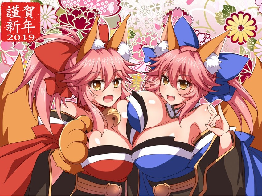 tamamo, tamamo no mae, and tamamo cat (fate and 1 more) drawn by afuro