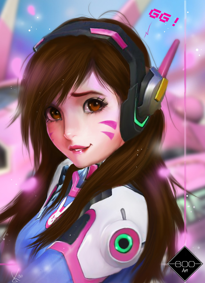 d.va (overwatch and 1 more) drawn by boominyoo