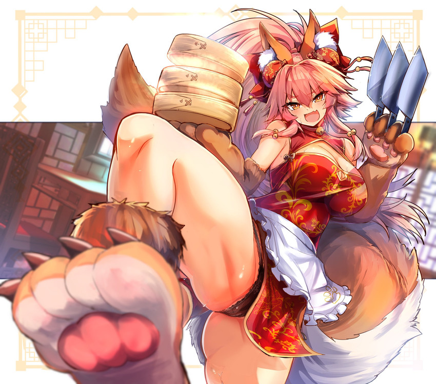 tamamo and tamamo cat (fate and 1 more) drawn by wisespeak
