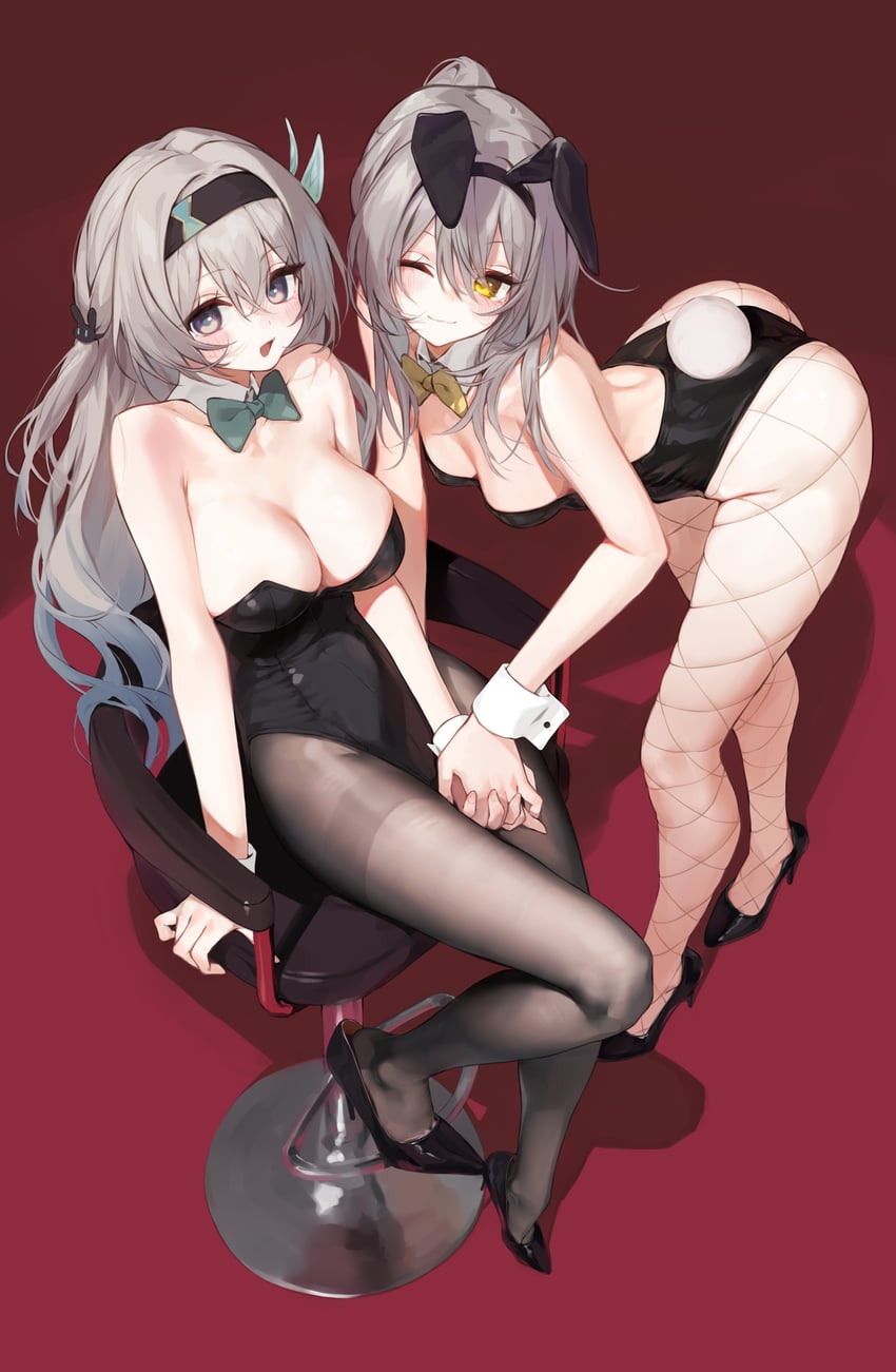 trailblazer, firefly, and stelle (honkai and 1 more) drawn by tai_(e3d1p)