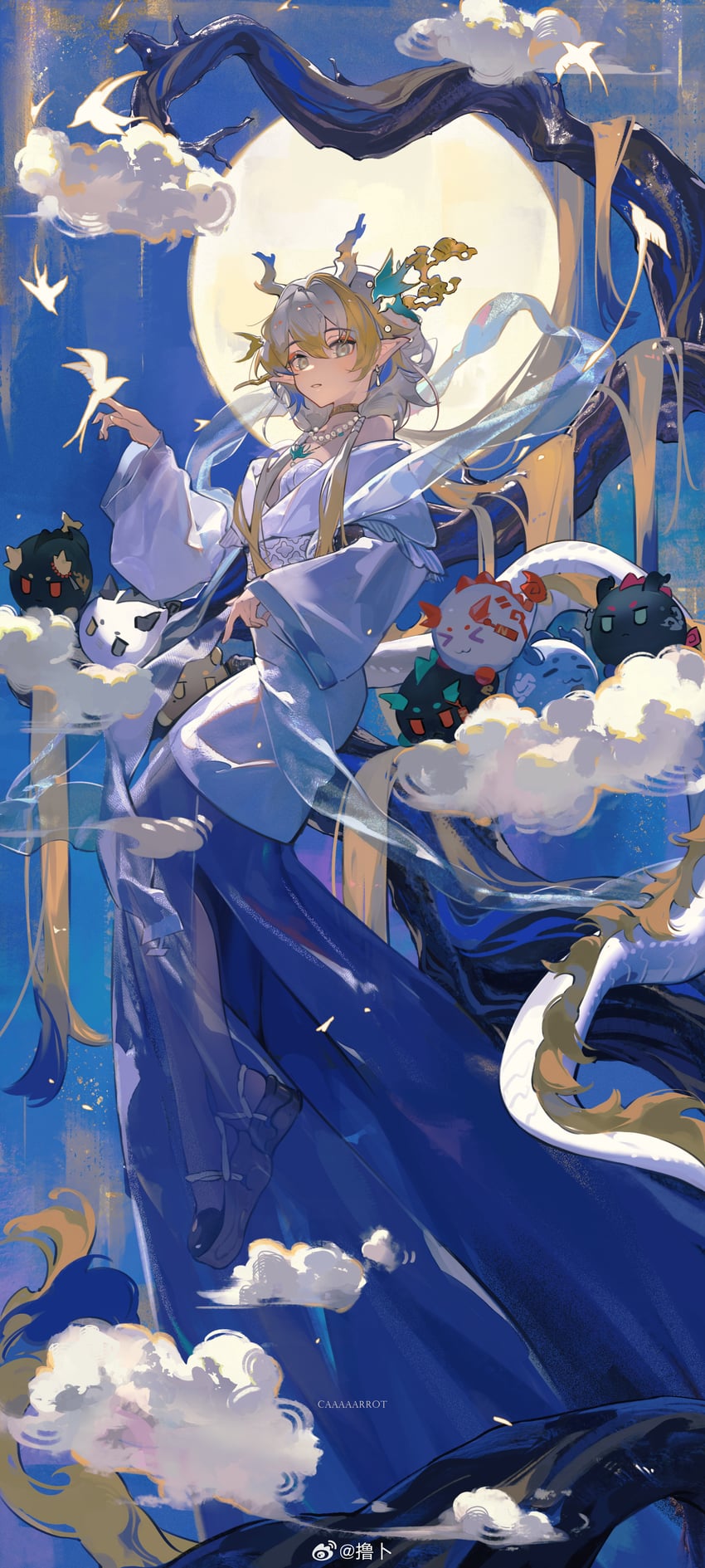 shu, dusk, nian, ling, chongyue, and 3 more (arknights and 1 more) drawn by toto_(caaaaarrot)