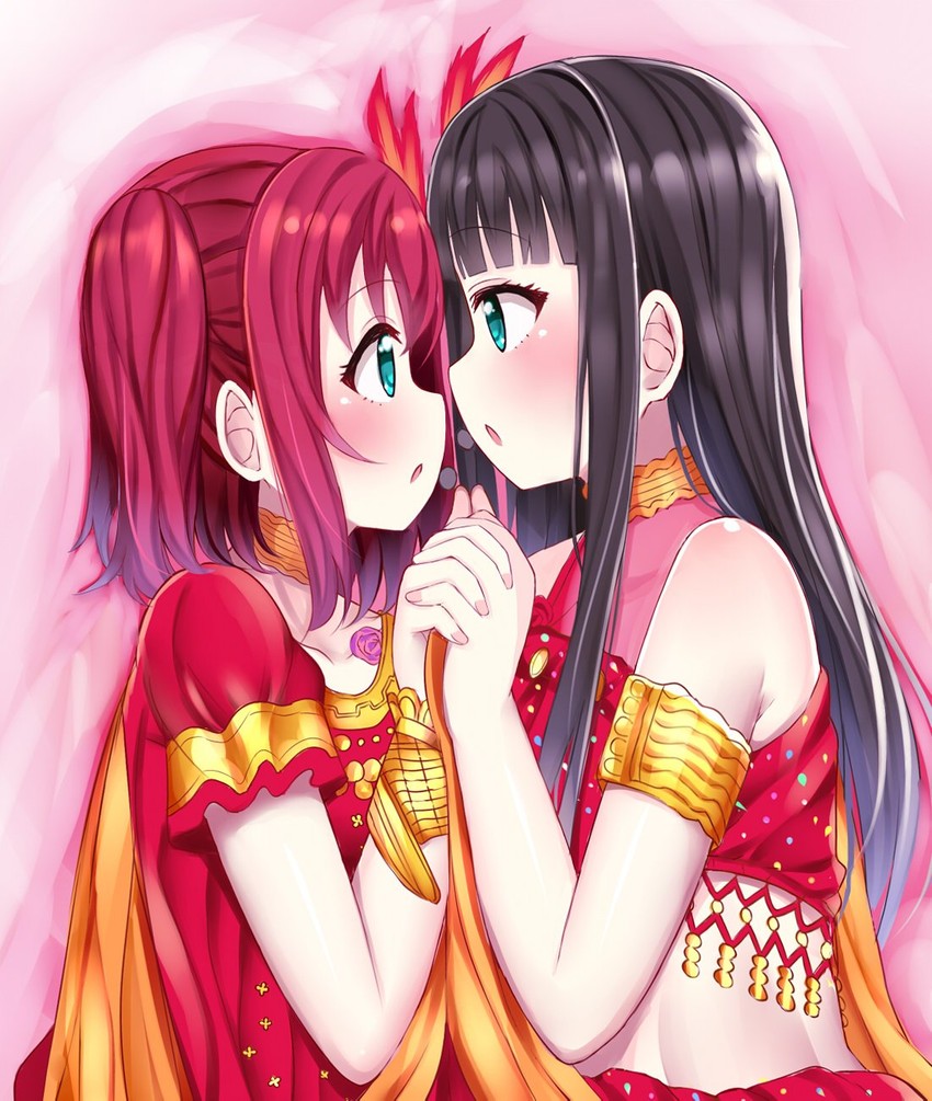 kurosawa dia and kurosawa ruby (love live! and 1 more) drawn by mizukoshi_(marumi)