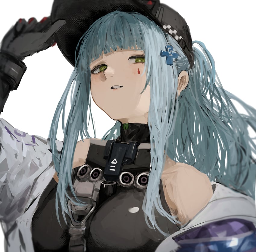 hk416 and klukai (girls' frontline and 1 more) drawn by pikuson