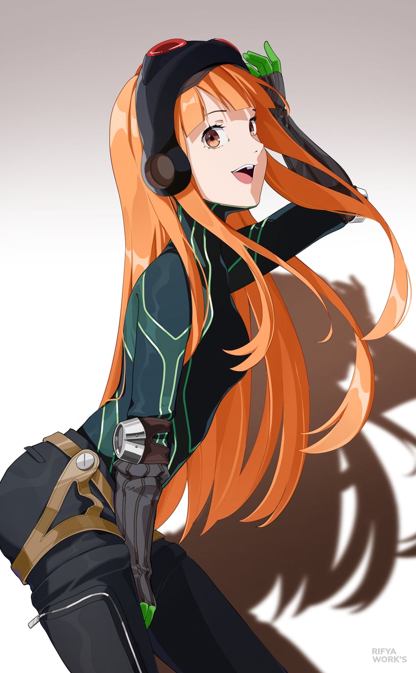 sakura futaba and oracle (persona and 1 more) drawn by rifyaa
