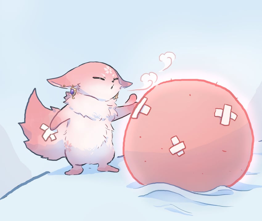 ganyu and yae miko (genshin impact) drawn by xinzoruo
