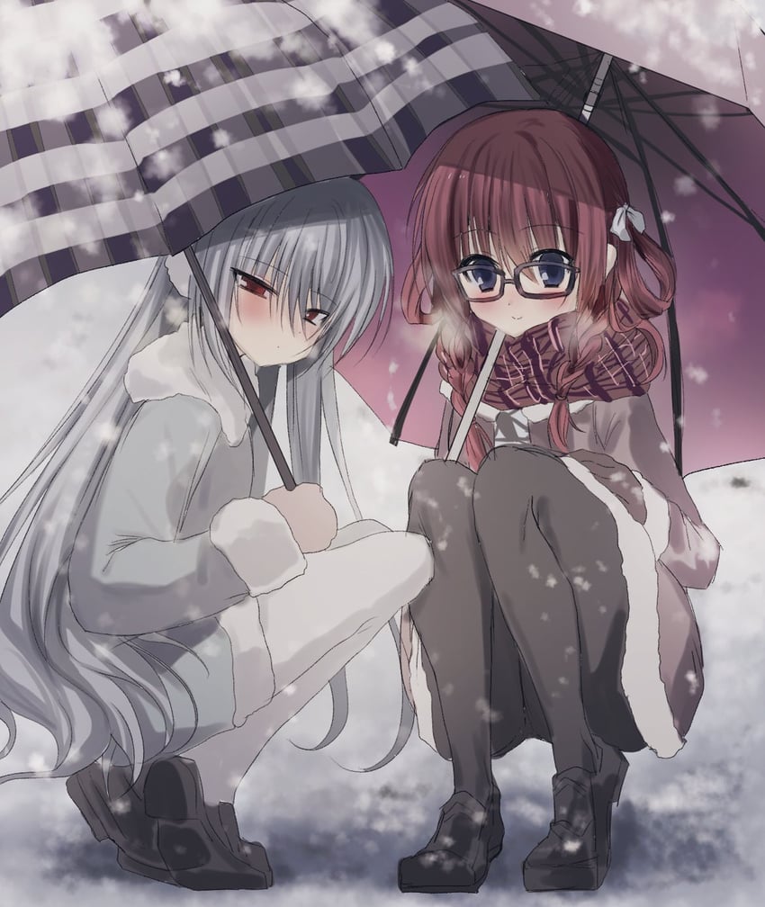 suou amane and kazami kazuki (grisaia and 1 more) drawn by kasukasugom1