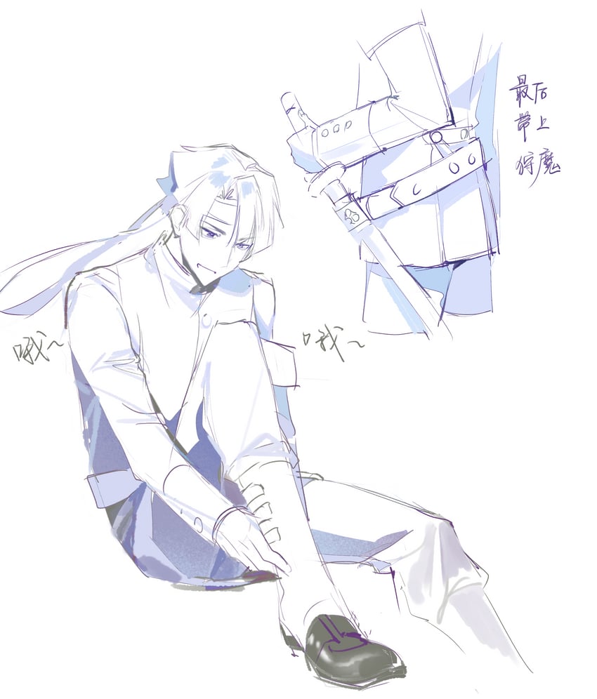 kazuma asogi (ace attorney and 1 more) drawn by dong_98