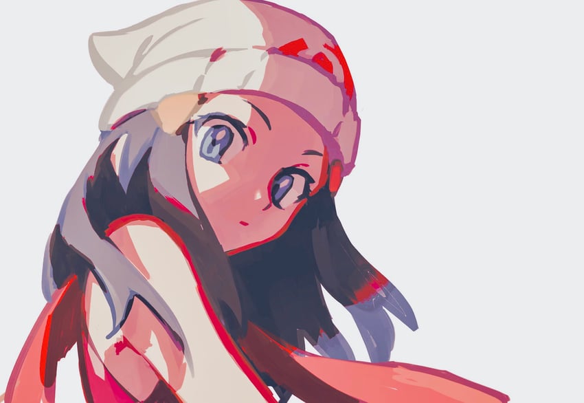 dawn (pokemon and 1 more) drawn by domu_(hamadura)