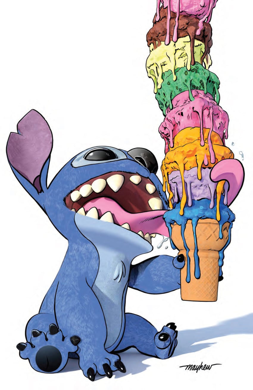stitch (lilo & stitch) drawn by mike_mayhew