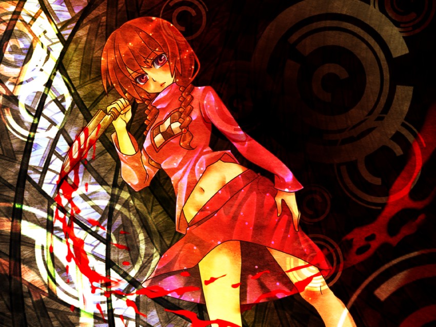 madotsuki (m.u.g.e.n and 1 more) drawn by tobi_(discharge_cycle)