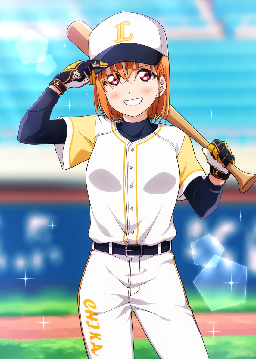 takami chika (love live! and 1 more) drawn by kougi_hiroshi