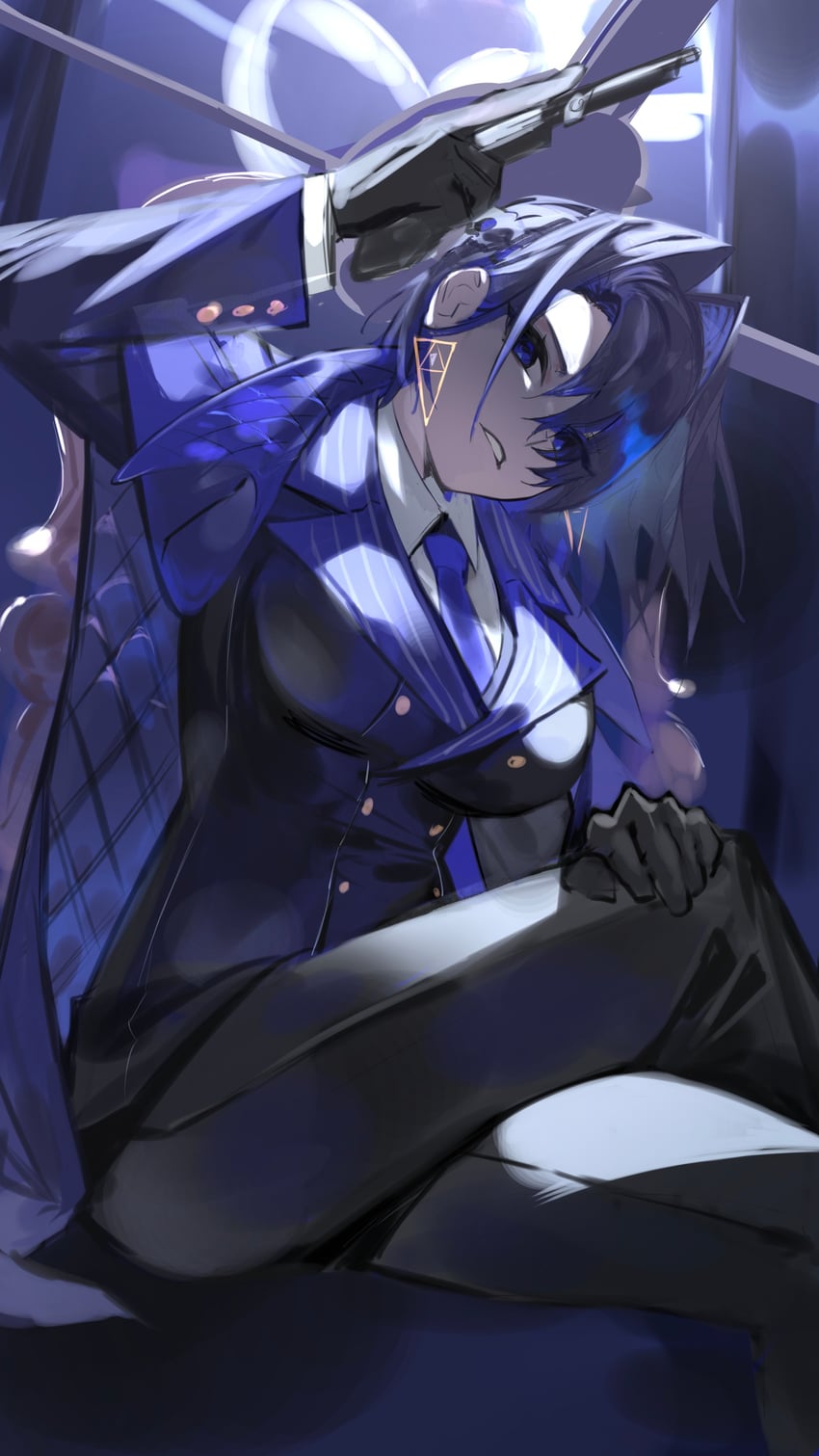 ouro kronii (hololive and 2 more) drawn by kouhiipan