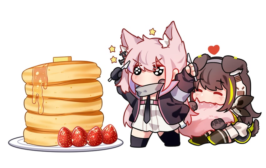 m4a1 and st ar-15 (girls' frontline) drawn by yuutama2804