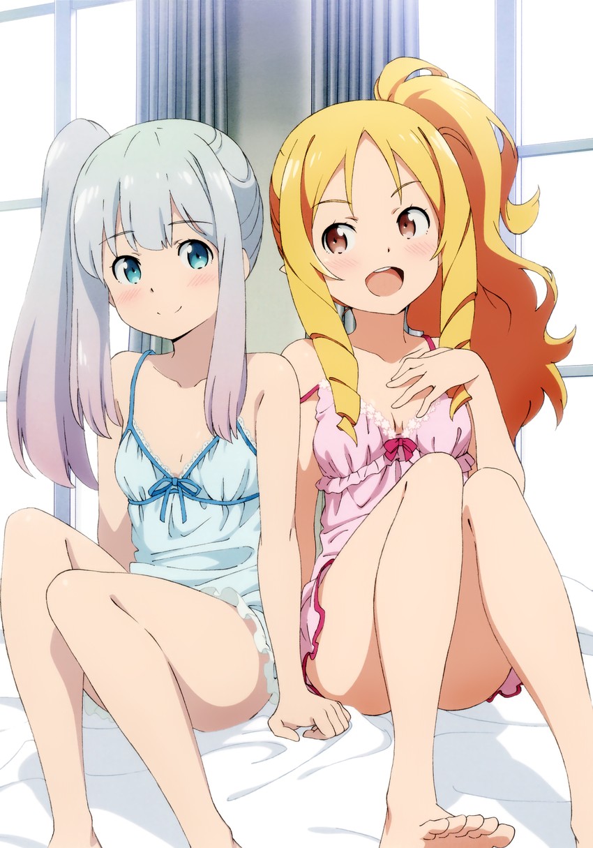 izumi sagiri and yamada elf (eromanga sensei) drawn by asai_seiko